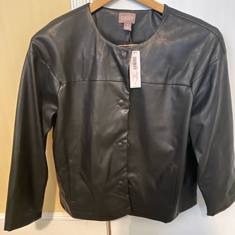 NWT Faux Leather Jacket